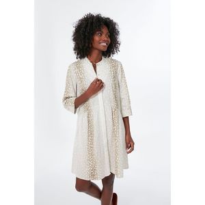 Tuckernuck Cream and Gold Midi Dress
